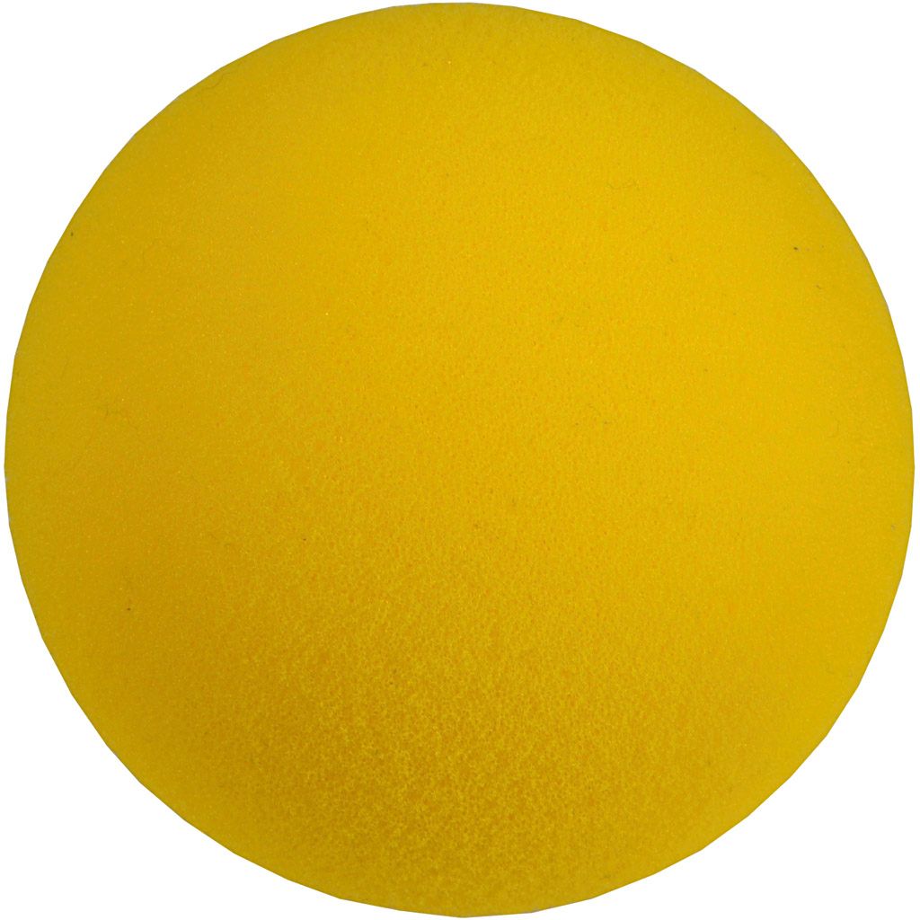 Allround skumbold, gul, diam. 9 cm, 6 stk./ 1 sæt