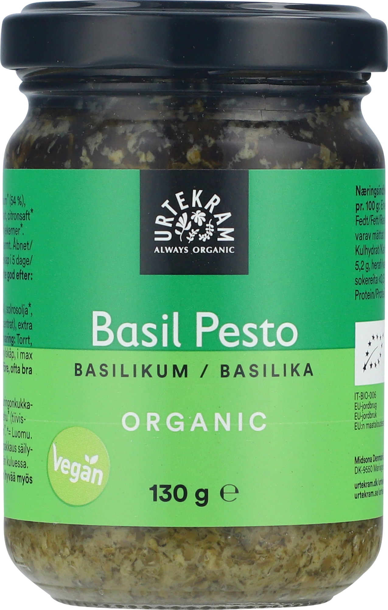 Basil Pesto basilikum øko 130 g