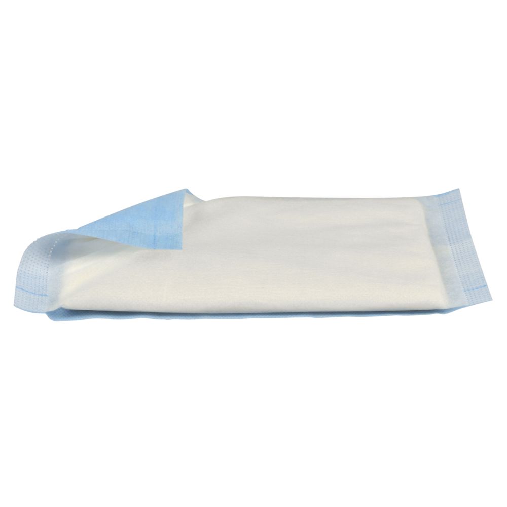Absorberende bandage, ABENA, 20x10cm, hvid, usteril, med blå