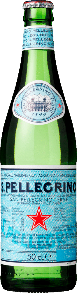 Mineralvand San Pellegrino, med brus, glasflaske, 50 cl